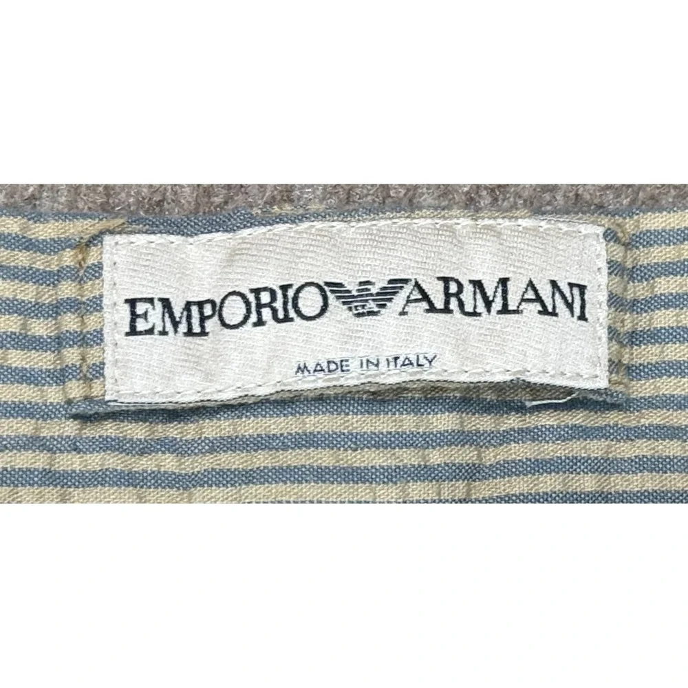 Emporio Armani Men's Vintage Striped Slash Pockets Casual Pants Size 36